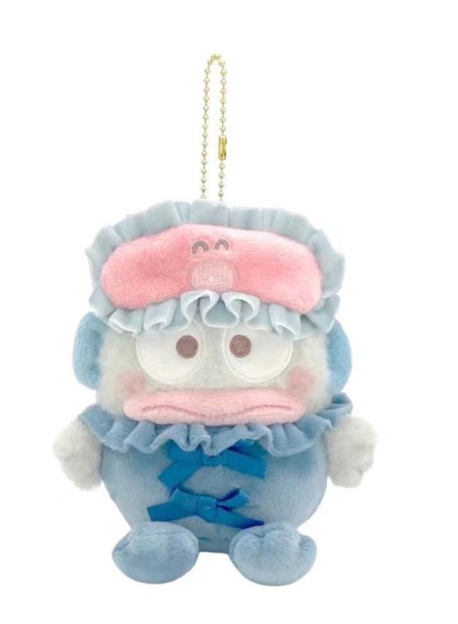 Cute Plush Pendant Eye Mask Pajamas Toy Keychain School Bag Pendant (Ugly fish)  - Image 1