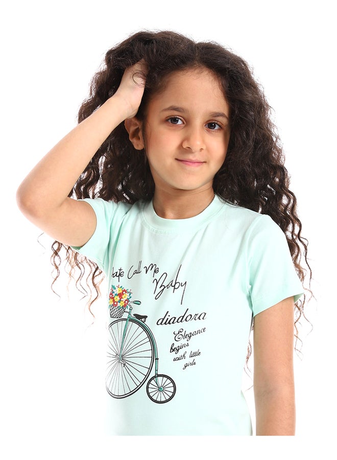 DIADORA Girls Cotton Printed T-Shirt - Image 4