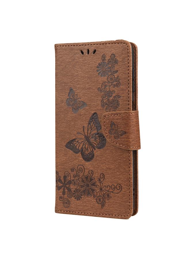 اس-توب جراب لهاتف Samsung Galaxy A13 5G، جراب هاتف جلدي أفقي منقوش بنقشة فراشة مع فتحة بطاقة وحامل - Image 2