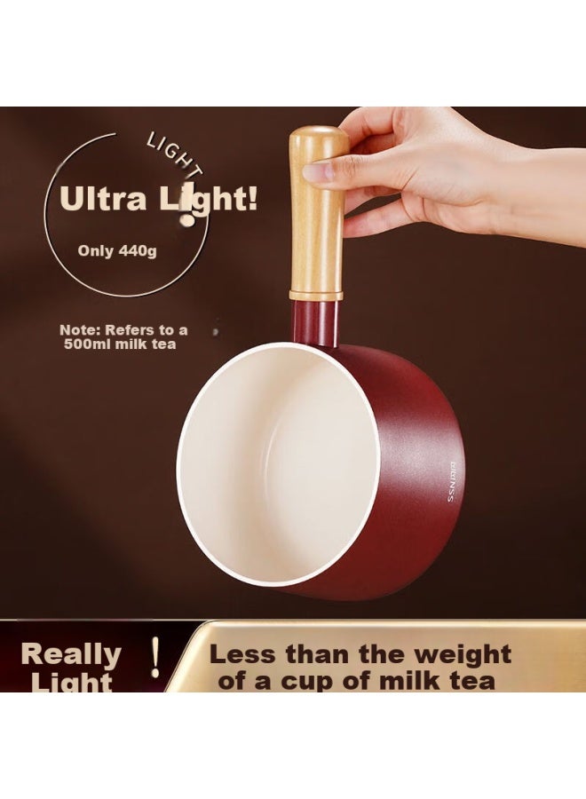 Ssn Baby Food Pot Non-stick Small Milk Pot Mini Frying Pan Noodle Pot Pancake Pan Gas Stove Small Cooking Pot - Image 2