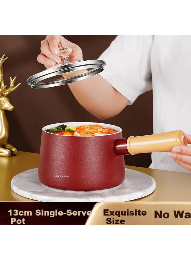 Ssn Baby Food Pot Non-stick Small Milk Pot Mini Frying Pan Noodle Pot Pancake Pan Gas Stove Small Cooking Pot - Image 3