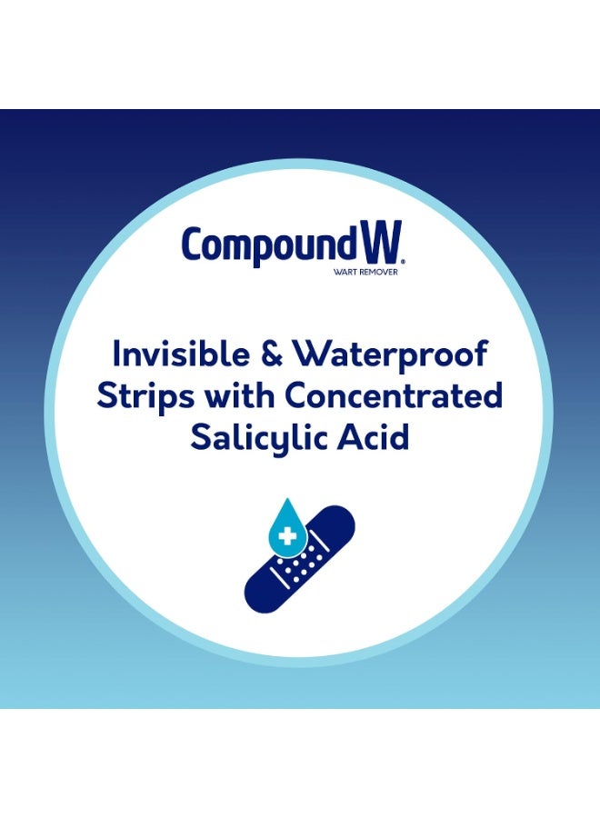 Compound W One Step Invisible Wart Remover Strips, 40% Salicylic Acid, Waterproof, 14 Count - Image 4