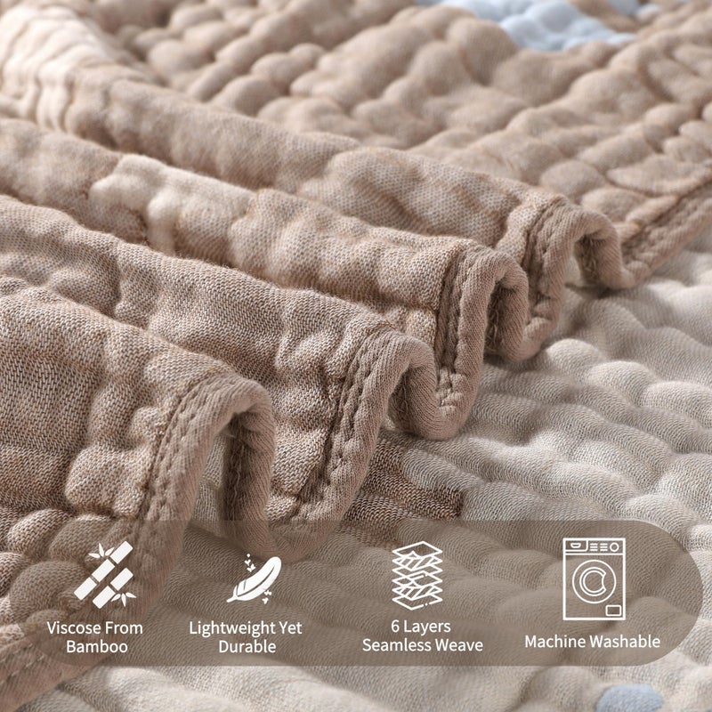 Hardnok Ultra-Soft Muslin Baby Hooded Towel - 32 X 32 Inches  Ideal For Bath & Beach  Suitable For Both Boys & Girls From Newborns To Toddlers(Ocean Coffee - Image 3