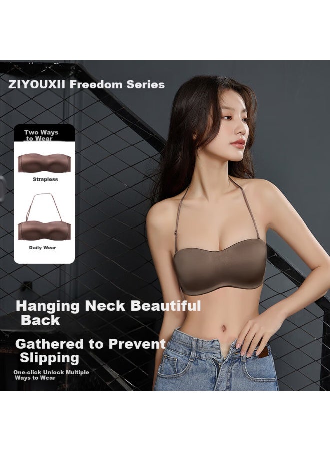 Liberal Women's Wireless Bralette Bra Summer Bra Push Up Backless Strapless Bra Adjustable - Image 1