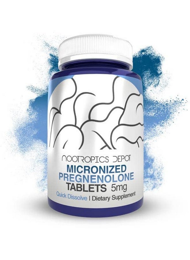 Pregnenolone Quick Dissolve Tablets ; 5Mg ; Micronized ; Mood Cognition & Hormone Support ; 120 Count