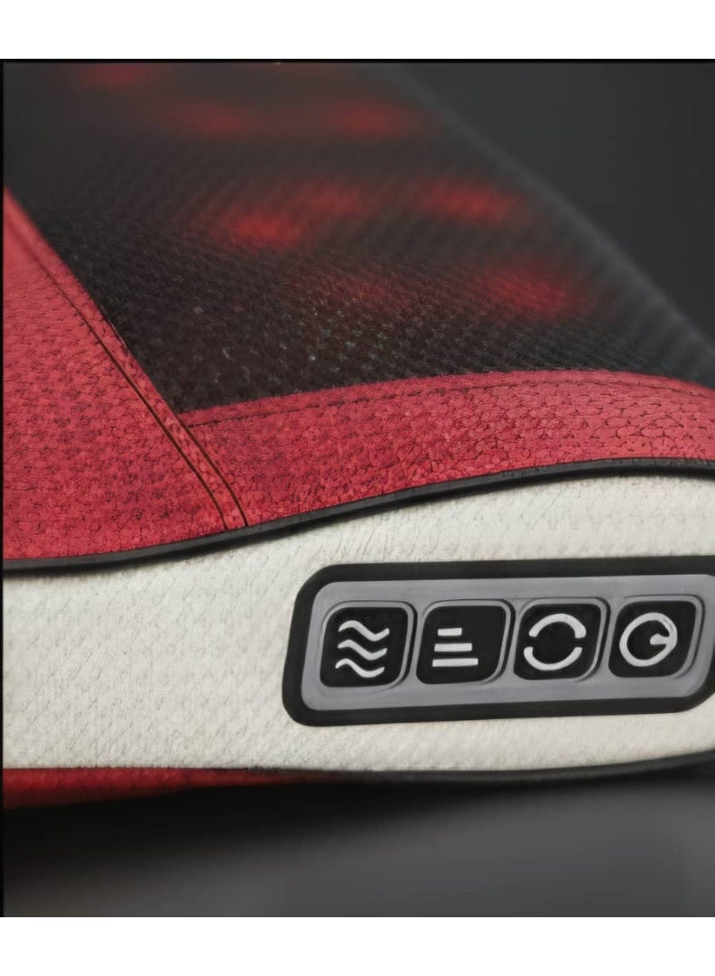 وسادة تدليك حرارية بالأشعة تحت الحمراء - جهاز تدليك متعدد الاستخدامات للظهر والعنق مع 3 مستويات للشدة. - Image 5