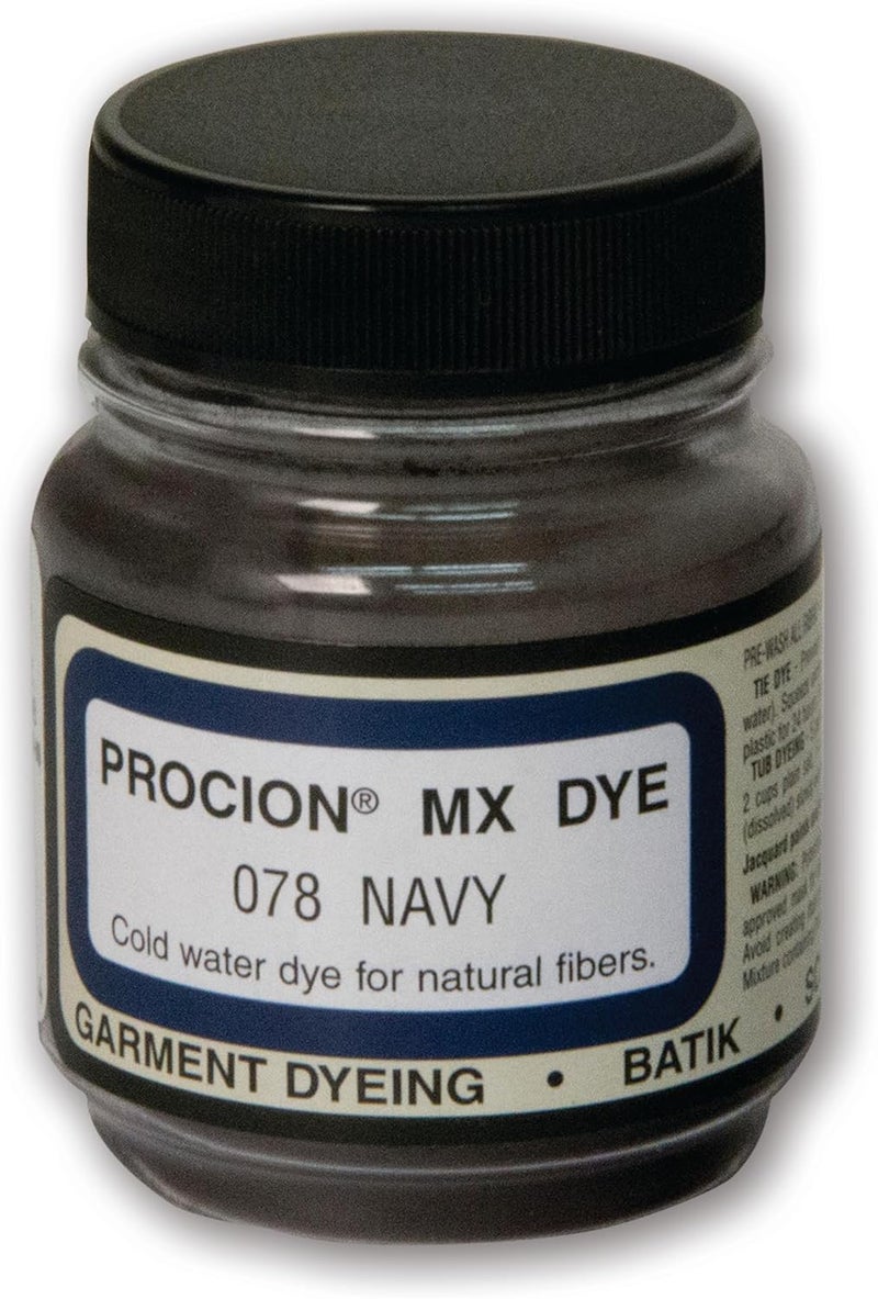 Jacquard Procion MX Dye 2/3oz - Navy Blue for Fabric Dyeing - Image 1