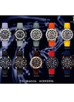 T5 T5 Men's Chronograph Silicone strap Watch  - Image 4