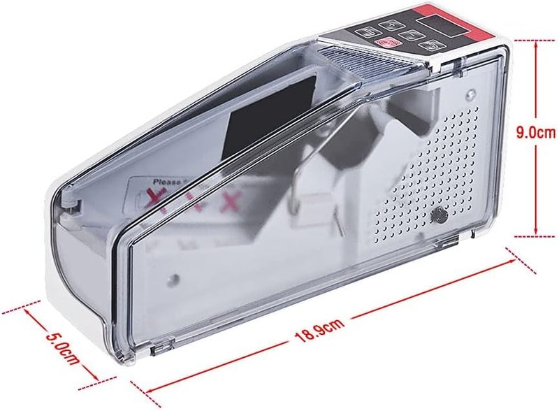 COI Portable Note Counting Machine | Mini Currency Bill Counter with LED Display, Dual Power (Adapter/AA Battery), ADD & Batch Functions | Fast Money Counter for Shops, Offices & Small Businesses - Image 3