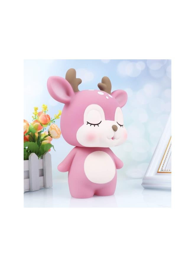 klarako Piggy Bank for Girls Pink Deer Piggy Bank Cute Money Bank for Decor Gift - Image 4