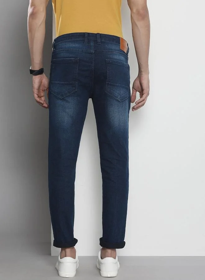 The Indian Garage Co  Men Carrot Fit Solid Jeans for Men | Best Price UAE