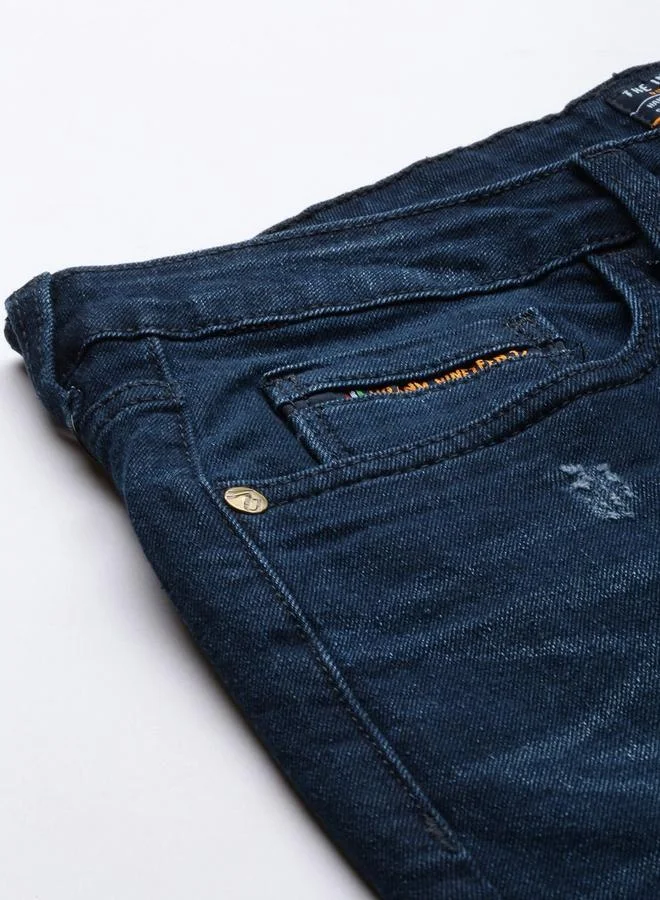 The Indian Garage Co  Men Carrot Fit Solid Jeans for Men | Best Price UAE