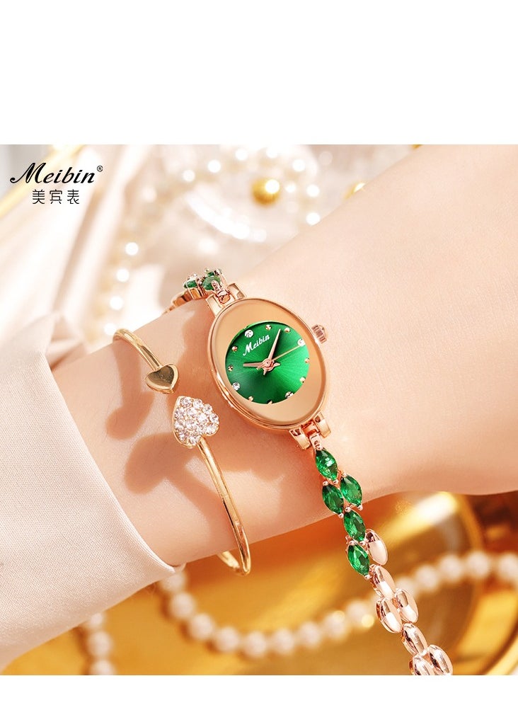 Meibin - Women's Fashion Diamond Inlaid Bracelet Watch - Image 1