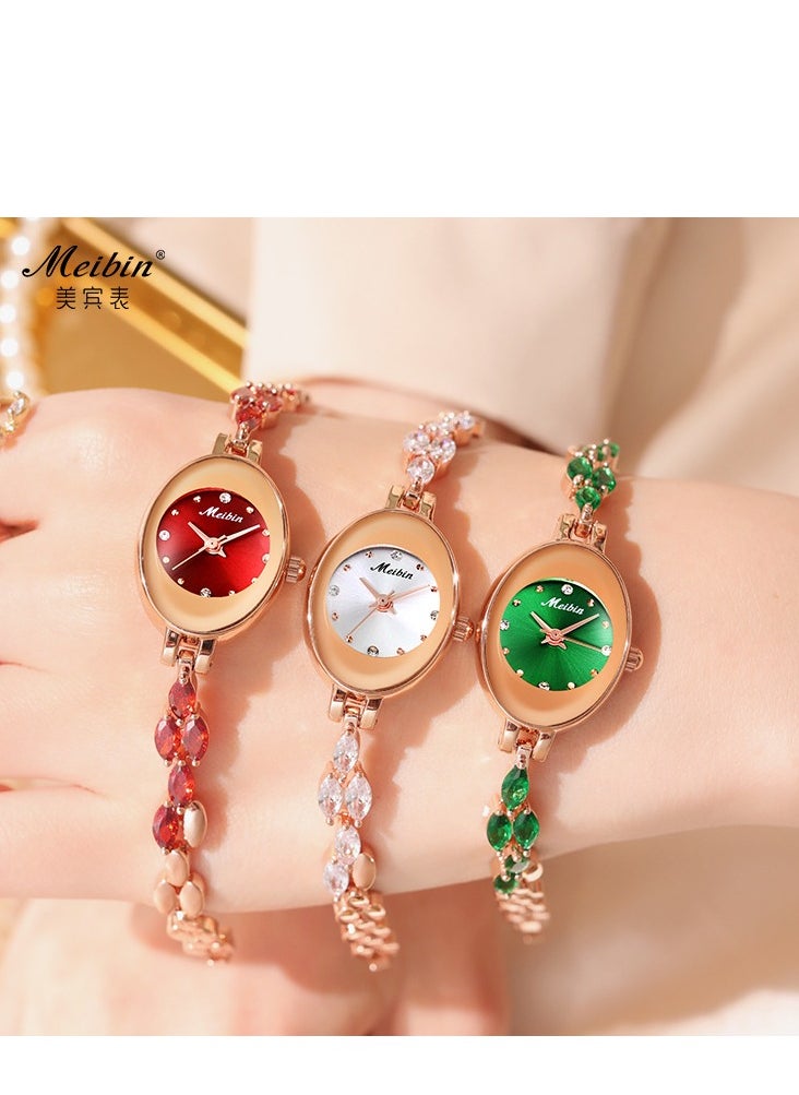 Meibin - Women's Fashion Diamond Inlaid Bracelet Watch - Image 1