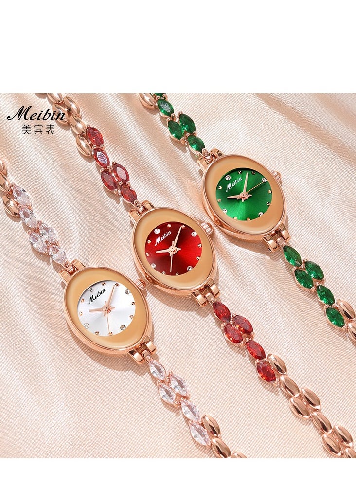 Meibin - Women's Fashion Diamond Inlaid Bracelet Watch - Image 1