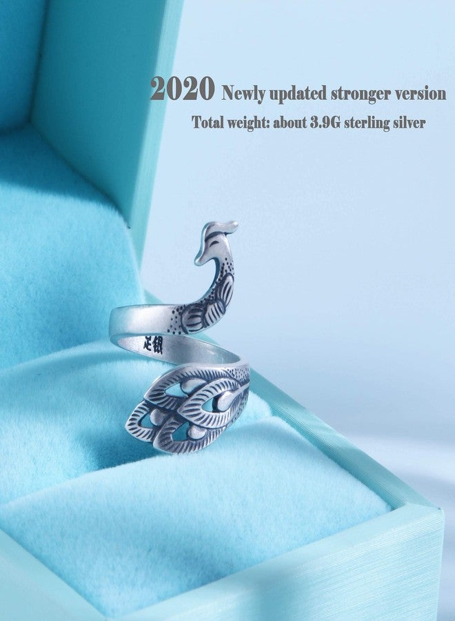 Helen de Lete Vintage Phoenix Wonder Bird 925 Sterling Silver Adjutable Ring for Women - Image 3