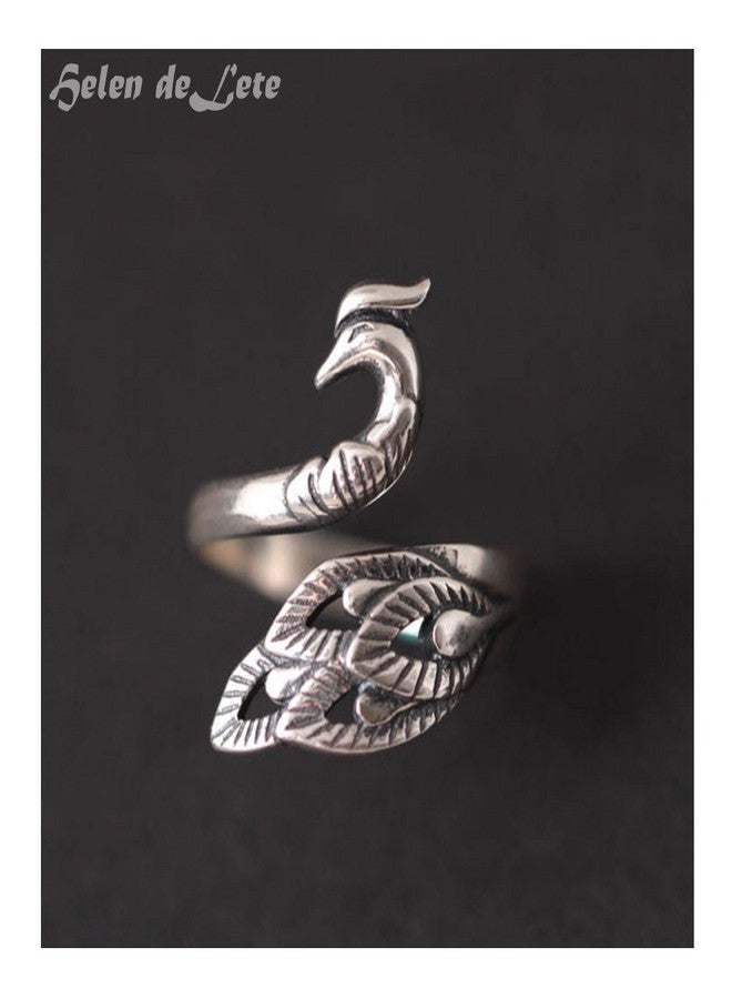 Helen de Lete Vintage Phoenix Wonder Bird 925 Sterling Silver Adjutable Ring for Women - Image 2