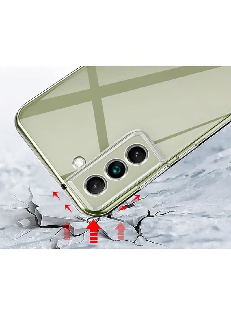 Samsung Galaxy S21 FE 5G Clear Case Soft Flexible TPU Shockproof Transparent  Back Cover Compatible for Samsung Galaxy 21 FE 5G - Image 3