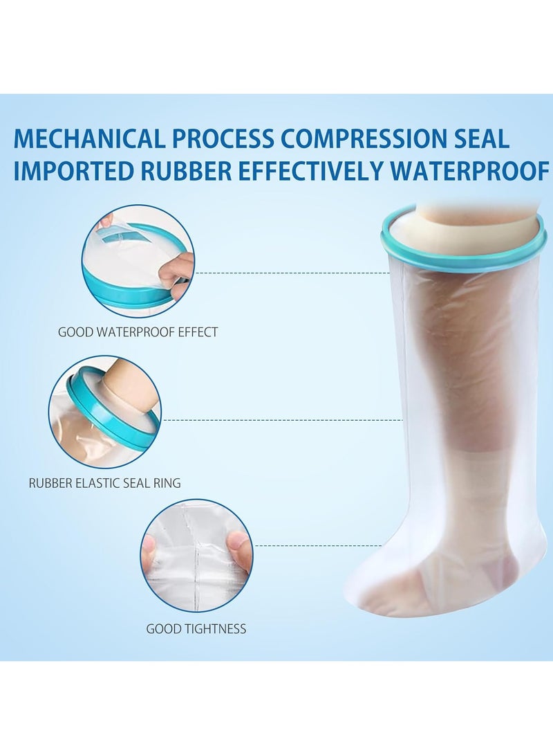 Generic Water Proof Leg Cast Cover for Shower, Watertight Foot Protector with Non-slip Bottom for Broken Surgery Foot, Wound and Burns, Reusable  - Image 4
