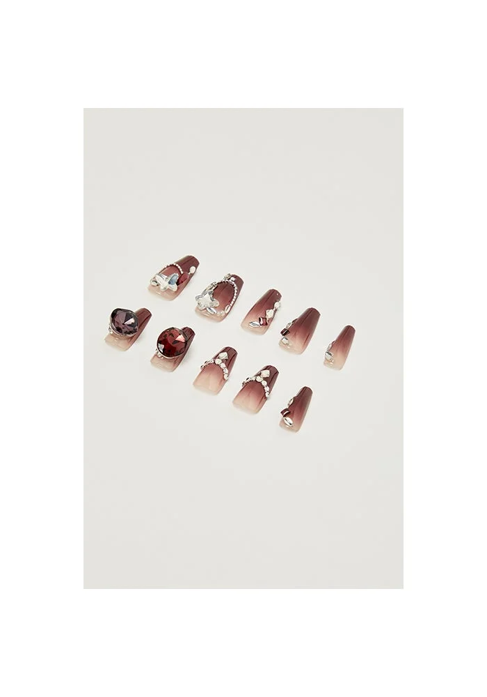 R&b Wearable Stick-On Nails Set