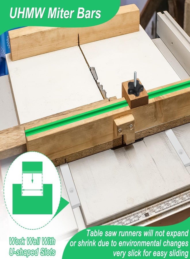 Catcan Crosscut Sled Kit for Table Saw, Catcan Table Saw Sled Kit Includes 2 Aluminum 12” T-Track, 2 UHMW 17” Miter Bars, Screws, Knob and Bolt for Tablesaw Woodworking - Image 5