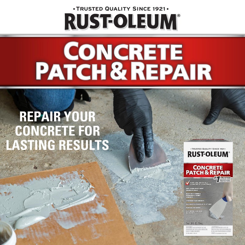 Rust-Oleum 301012 Concrete Patch & Repair, 24 oz, Gray - Image 2