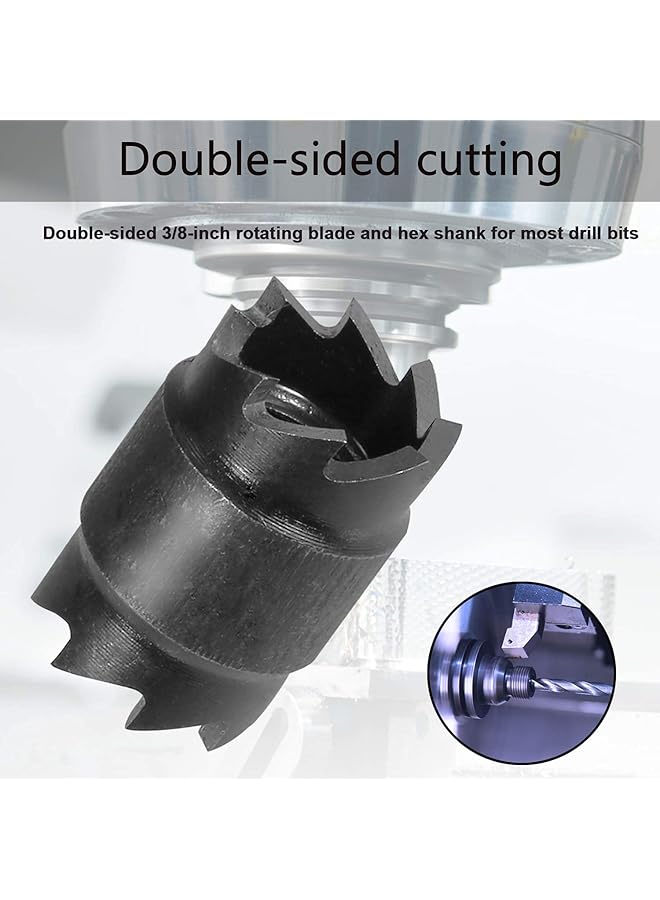 erorex Spot Weld Cutter Set Double Sided 13 Pcs 3 8 Inch Hss Spot Weld Cutter Remover Drill Bits Hex Sheet Metal Hole Cutter Remover Kit For Power Drill Spot Welding - Image 4