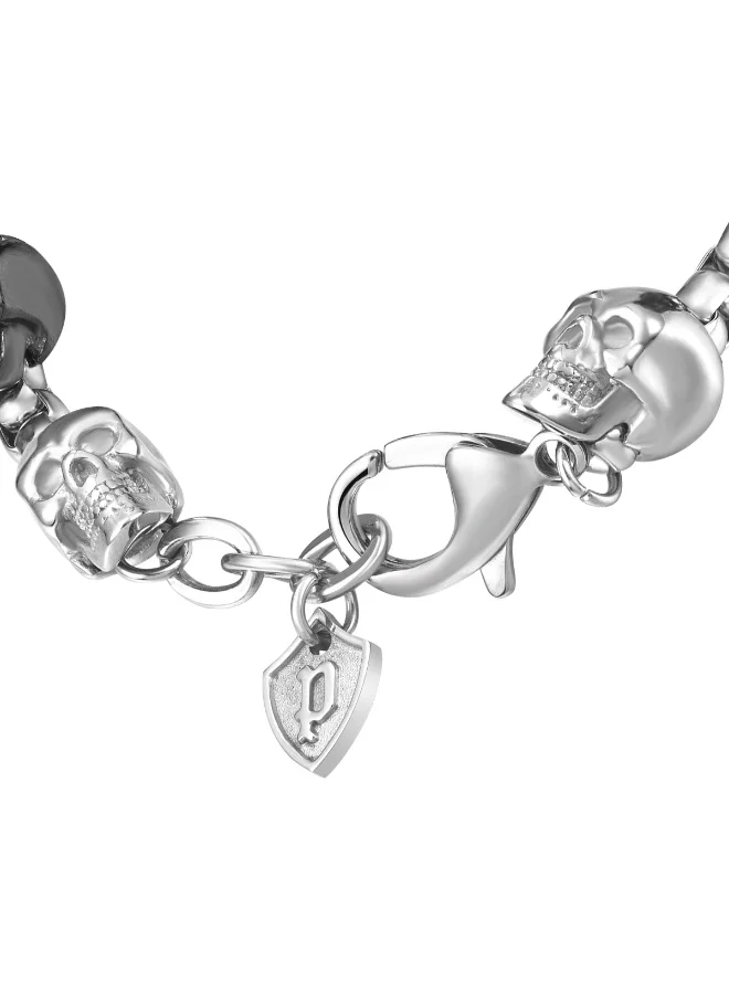 بوليس سوار فيرتكس فضي ورمادي فاتح للرجال مقاس