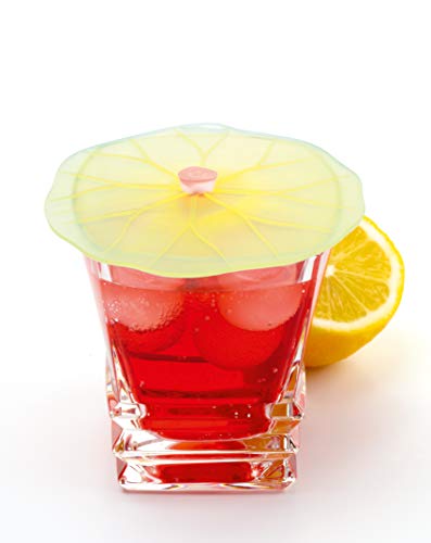 Charles Viancin - Set of 2 Lilypad 4” Silicone Drink Covers - Airtight Seal on Any Smooth-Rimmed Glass, Keep Drinks Cool or Hot, Protect from Winged Pests - BPA-Free - Oven, Freezer, Dishwasher Safe - Image 4