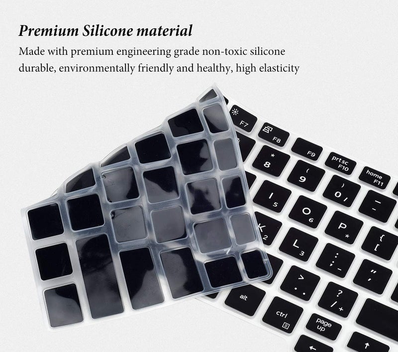 CASEDAO Keyboard Cover Skin for Dell Latitude 5400 5401 5410 5411 7400 14 inch Laptop with Trackpoint, Dell Latitude 14 Keyboard Protector, Laptop Accessories -Black - Image 5