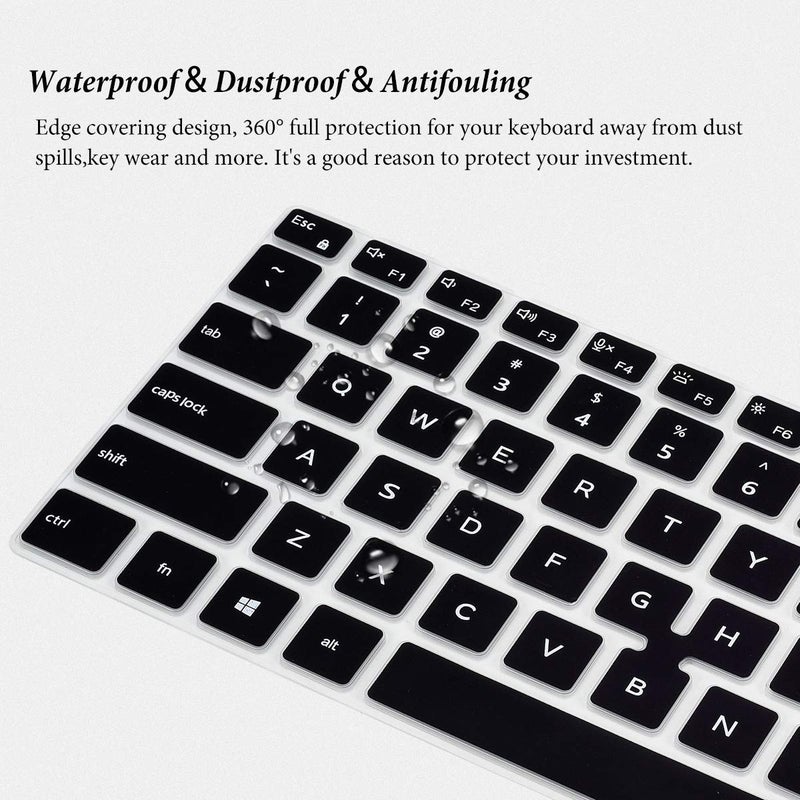 CASEDAO Keyboard Cover Skin for Dell Latitude 5400 5401 5410 5411 7400 14 inch Laptop with Trackpoint, Dell Latitude 14 Keyboard Protector, Laptop Accessories -Black - Image 3