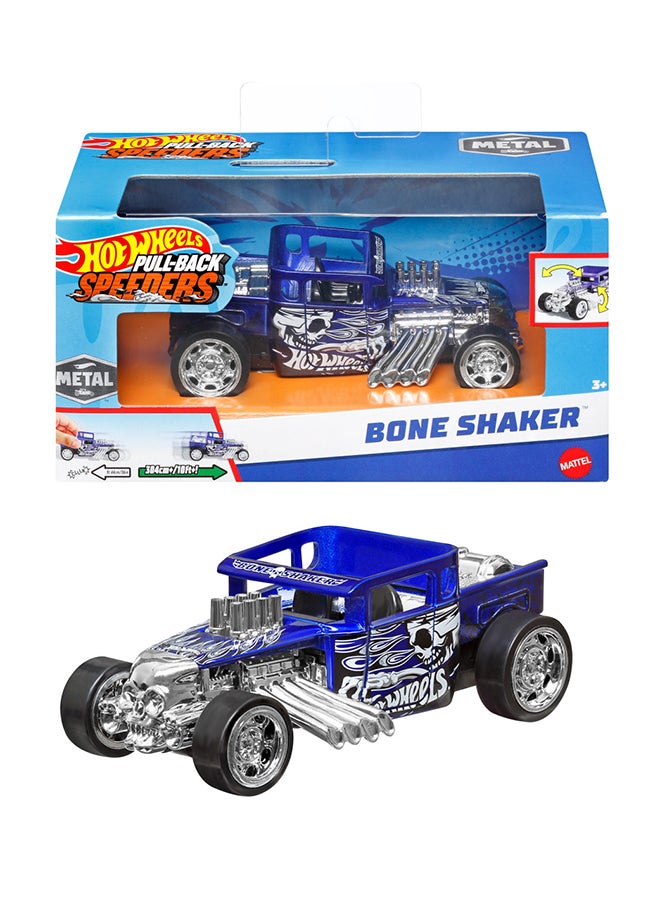 Hot Wheels سيارة لعبة تسحب للخلف بمقياس 1:43، سحب السيارة للخلف وإطلاقها، أداء عالي، قابلة للتجميع، بمحرك رولوماتيك أو باب، صندوق أو غطاء يفتح - Image 1