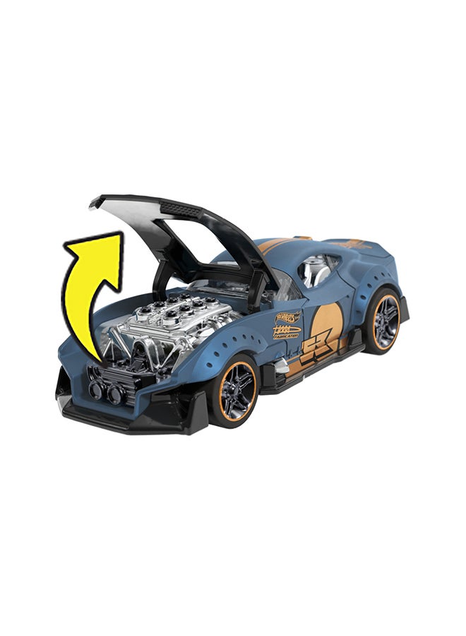 Hot Wheels سيارة لعبة تسحب للخلف بمقياس 1:43، سحب السيارة للخلف وإطلاقها، أداء عالي، قابلة للتجميع، بمحرك رولوماتيك أو باب، صندوق أو غطاء يفتح - Image 3