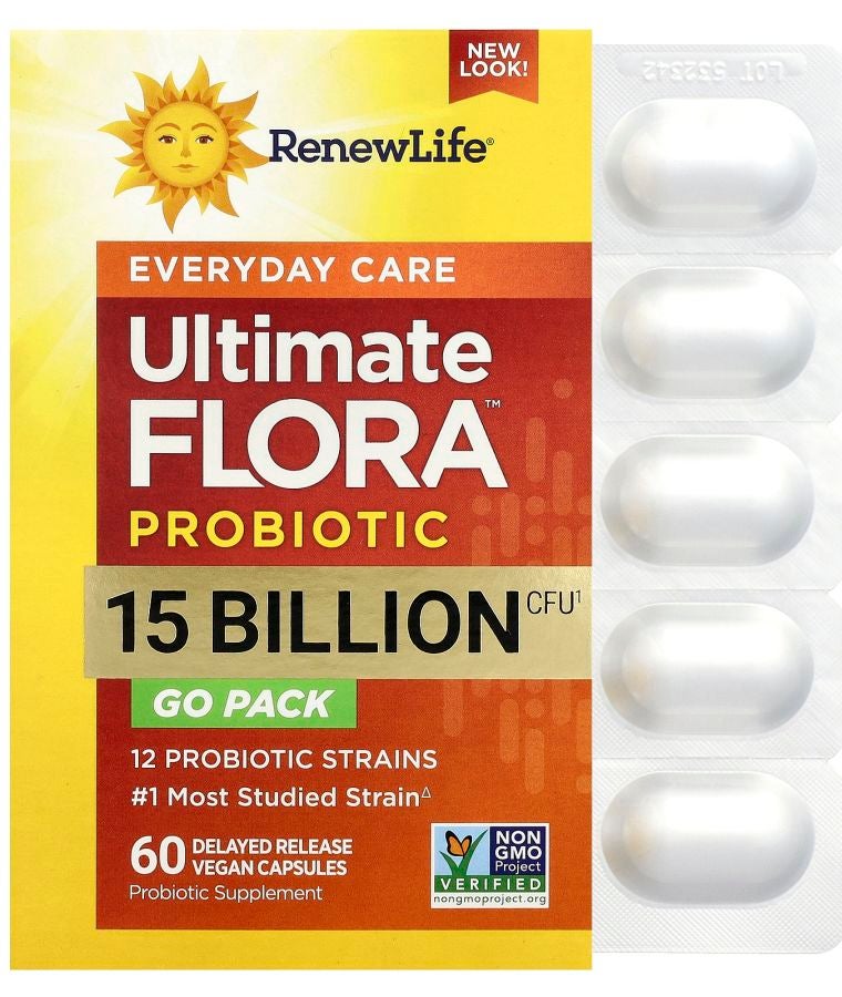 Ultimate Flora™ Everyday Care Probiotic 15 Billion CFU 60 Delayed Release Vegan Capsules