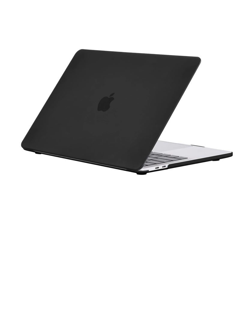 Generic Case Compatible for New MacBook Pro 13-inch M2 A2338 A2251 M1 A2289 A2159 A1989 A1706 2024 2023 2022-2017 with Touch Bar, Plastic Hard Shell Case Cover, Smooth Shiny Surface, Black  - Image 1