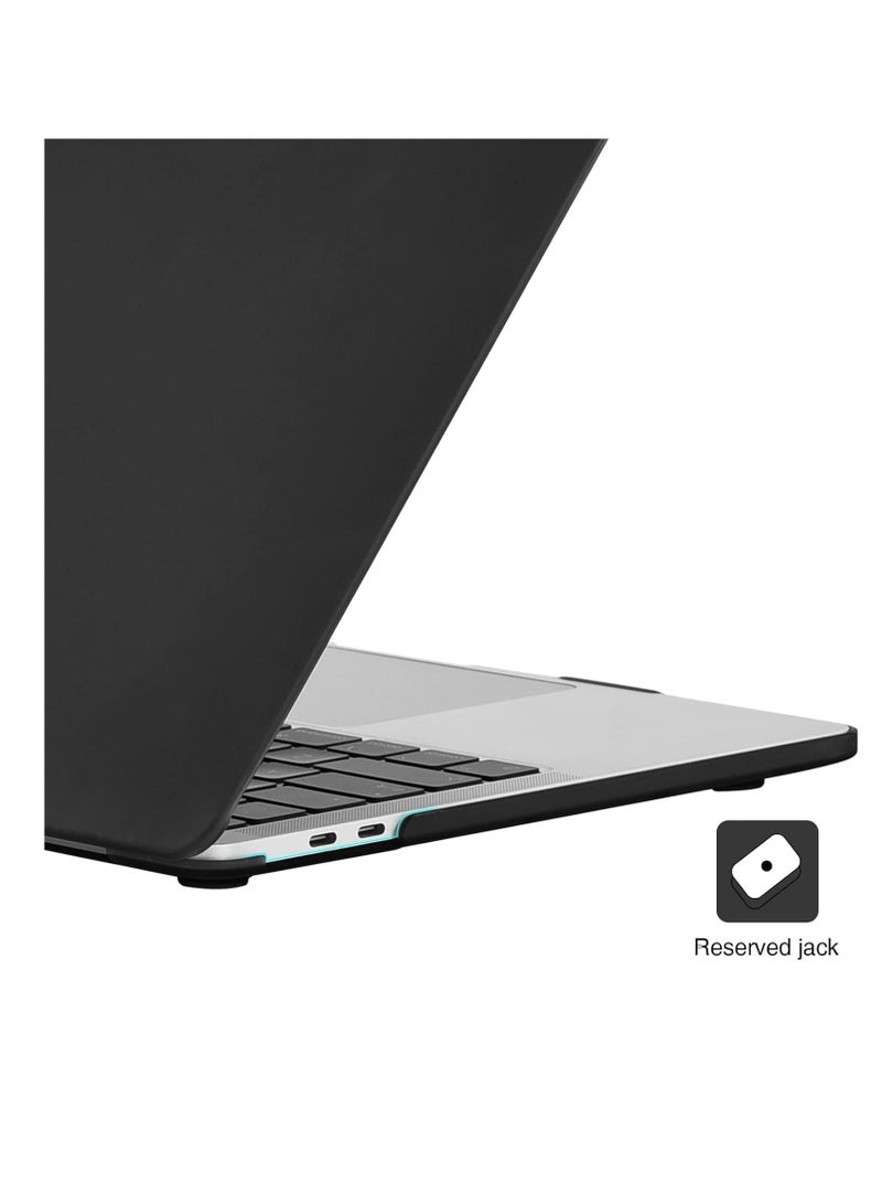 Generic Case Compatible for New MacBook Pro 13-inch M2 A2338 A2251 M1 A2289 A2159 A1989 A1706 2024 2023 2022-2017 with Touch Bar, Plastic Hard Shell Case Cover, Smooth Shiny Surface, Black  - Image 2