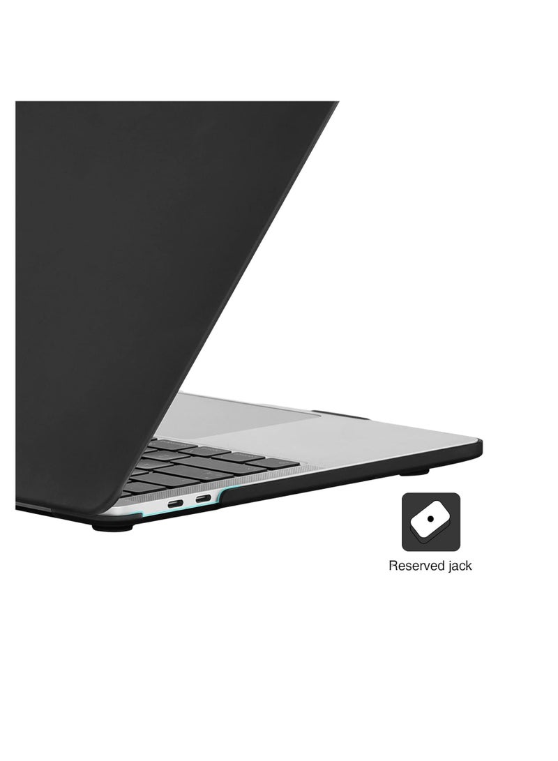 Generic Case Compatible for New MacBook Pro 13-inch M2 A2338 A2251 M1 A2289 A2159 A1989 A1706 2024 2023 2022-2017 with Touch Bar, Plastic Hard Shell Case Cover, Smooth Shiny Surface, Black  - Image 4