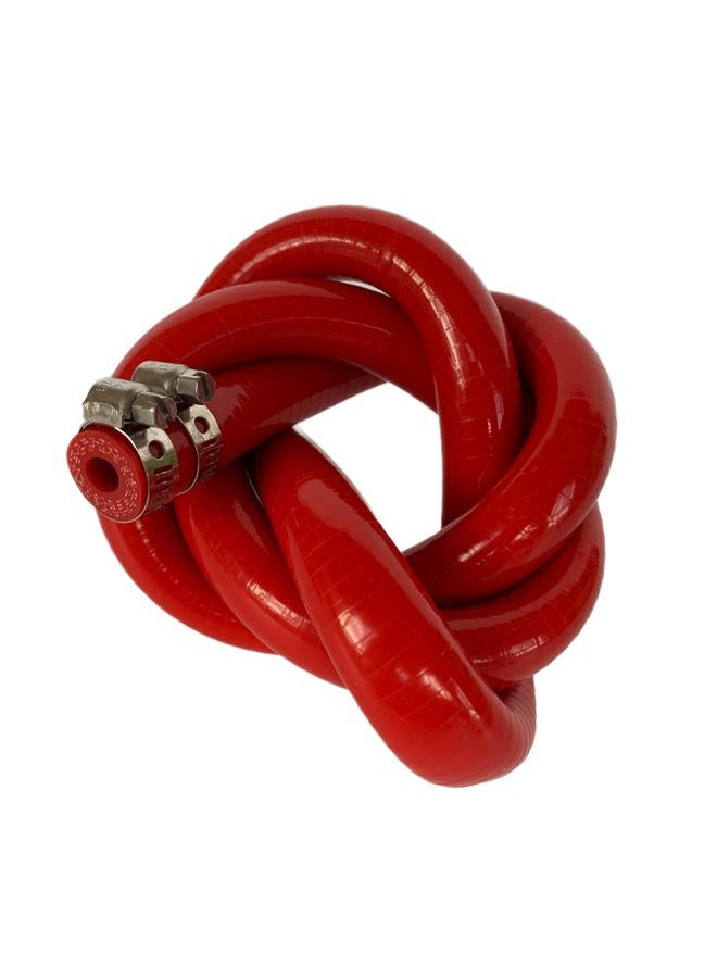 Bekelan 8MM (5/16") X 10FT Red High Temp Reinforced Silicone Heater Hose Radiator Coolant Straight Line(Work Pressure 145PSI/4-ply Reinforced/5MM Thick)+2 Clamp - Image 2