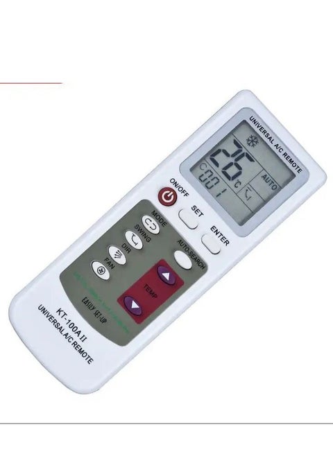 Universal remote control for all split air conditioners For all known and unknown companies The possibility of automatic search for the air conditioner code. Simple and easy programming He has many cl