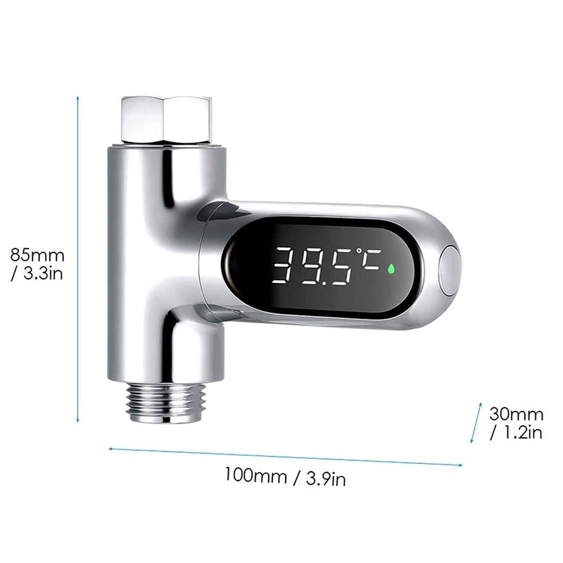 DUFFOBAN Shower Thermometer Shower Thermometer Instant-Read Thermometers for Bath, Water Temperature Thermometer - Image 2