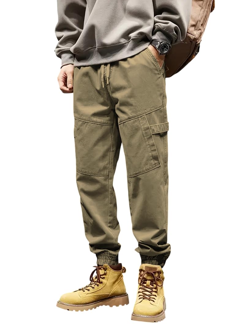 JVX Men Cargo || MenCargo Pants || MenCargo Pants Cotton || Cargos for Men(CARGO-04) (in, Numeric, 30, Khakhi) - Image 1