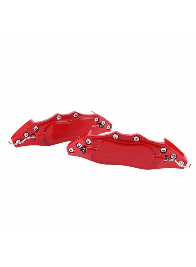 Eujgoov Red Brake Caliper Covers, Secure Fit, Premium Material, Easy Installation, High-grade Taste, Custom Design, Universal, M Size, Precision CNC Engraving, Aerospace-Grade Aluminum, (M) - Image 3