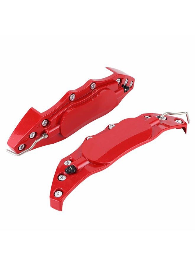 Eujgoov Red Brake Caliper Covers, Secure Fit, Premium Material, Easy Installation, High-grade Taste, Custom Design, Universal, M Size, Precision CNC Engraving, Aerospace-Grade Aluminum, (M) - Image 1