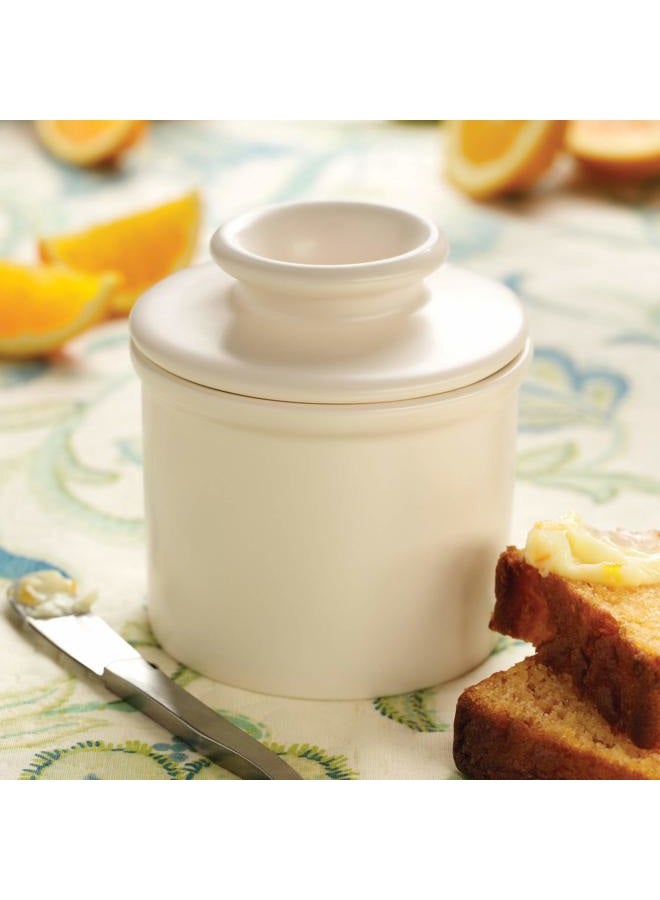 Butter Bell The Original Butter Bell crock by L Tremain, a Countertop French Ceramic Butter Dish Keeper for Spreadable Butter, Ivory Matte - Image 4