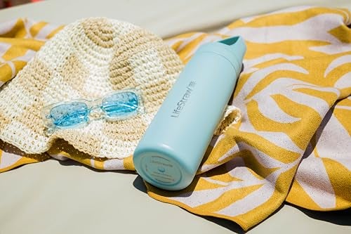 LifeStraw Go Series – Insulated Stainless Steel Water Filter Bottle for Travel and Everyday Use, Removes Bacteria, Parasites and Microplastics, Improves Taste, 18oz Seafoam - Image 5