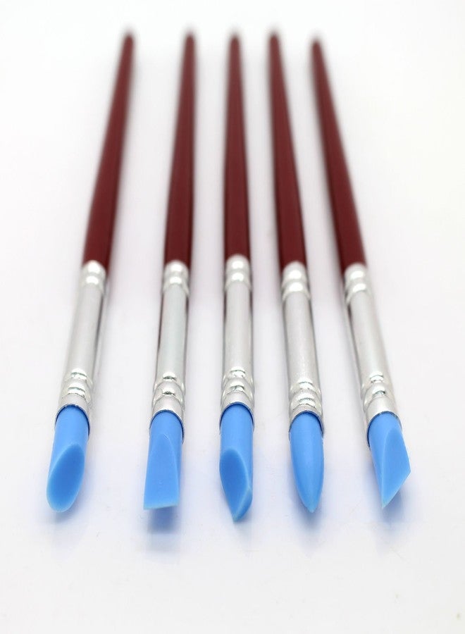 KOTVTM 5pcs Polymer Clay Rubber Tools Set Color Shaping Modeling Pottery Rubber Tip Paint Wipe Tools… - Image 2