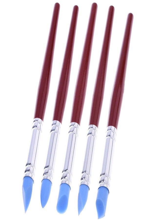 KOTVTM 5pcs Polymer Clay Rubber Tools Set Color Shaping Modeling Pottery Rubber Tip Paint Wipe Tools… - Image 1
