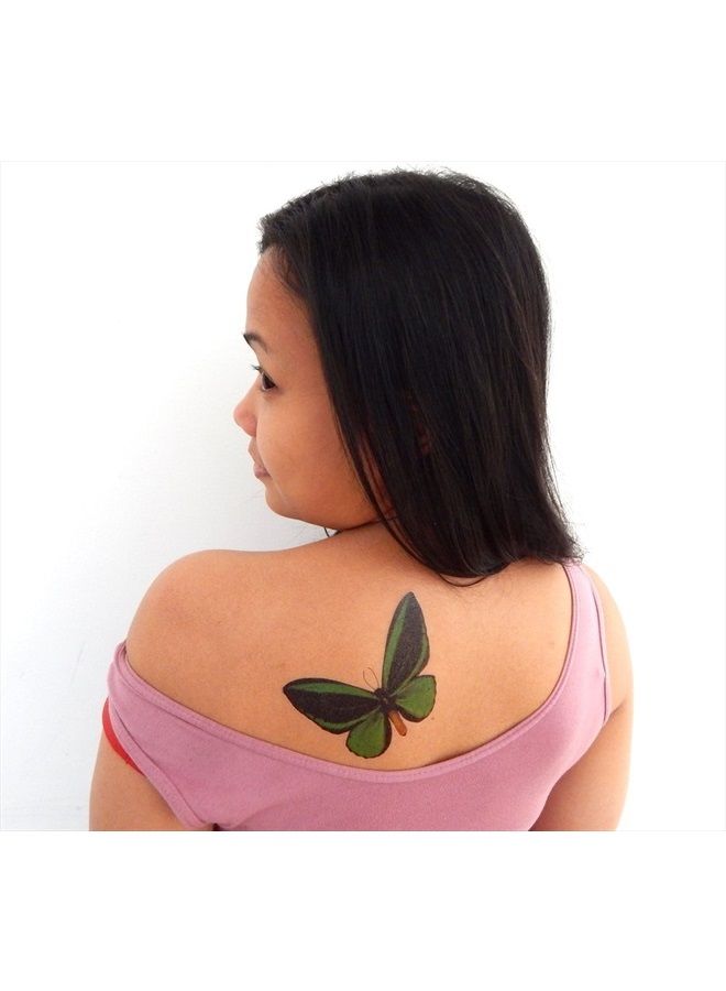 Butterfly Utopia تاتو مؤقت فراشة كبير من باترفلاي يوتوبيا (12 ورقة) - Image 3