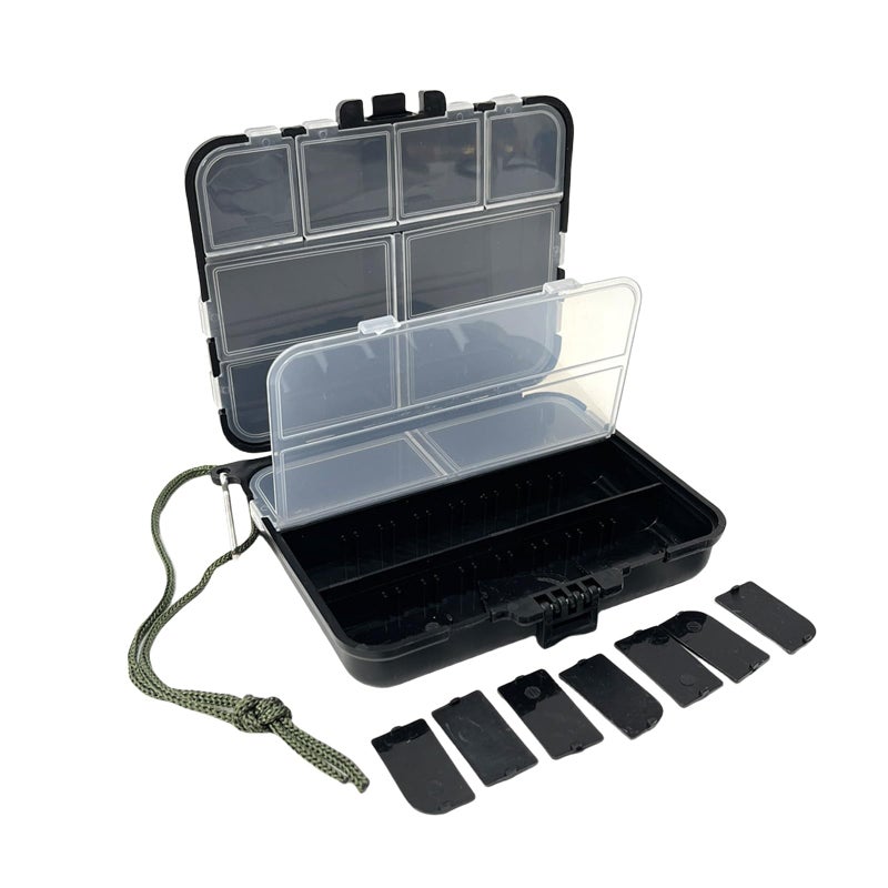 2 Pcs Fishing Tackle Box Small Lures Hooks Storage Container Accessory Case - Image 5