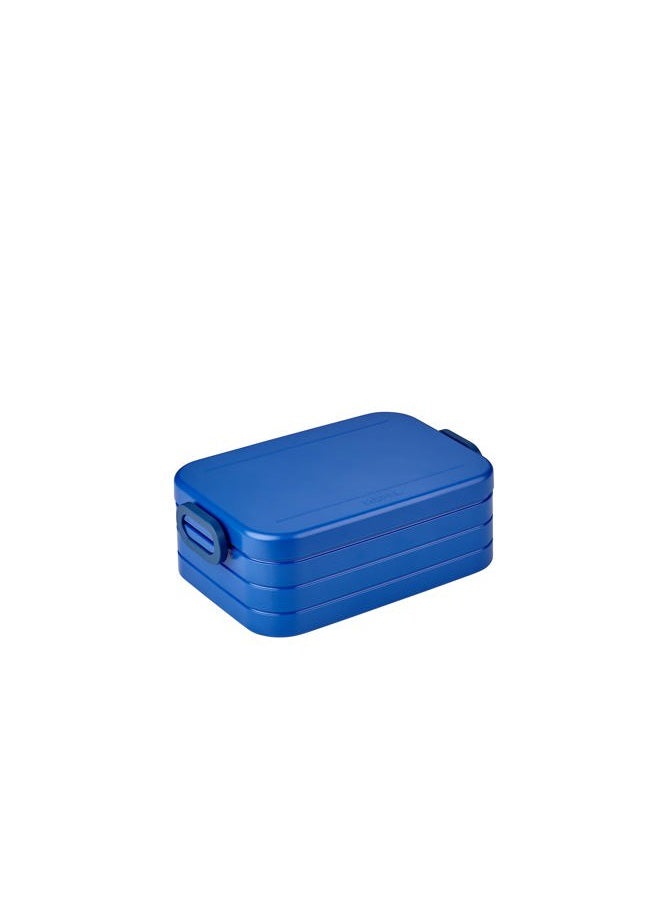 Mepal Bento Box Midi - For 2 Sandwiches or 4 Slices of Bread - Lunch Box for Small Snacks & Leftovers - Adults - Vivid Blue - Image 2